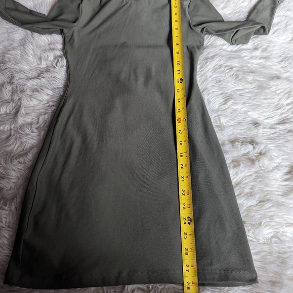 EUC Alphalete Allure Bodycon Dress in Olive Green - Picture 8 of 14